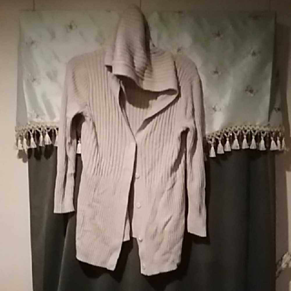 New York & Company Cream Cardigan Sweater